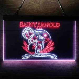 Saint Arnold Patron Saint of Brewers Neon-Like LED Sign