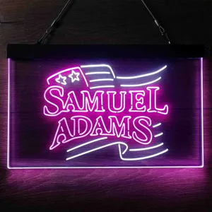Samuel Adams American Flag Neon-Like LED Sign
