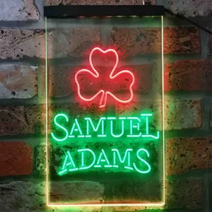 Samuel Adams Clover Shamrock Neon-Like LED Sign