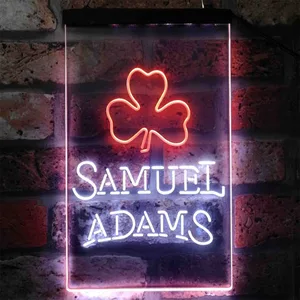 Samuel Adams Clover Shamrock Neon-Like LED Sign