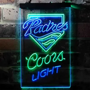 San Diego Padres Coors Light Neon-Like LED Sign - Legacy Edition