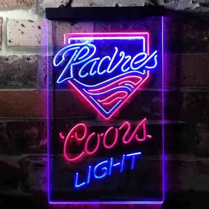 San Diego Padres Coors Light Neon-Like LED Sign - Legacy Edition
