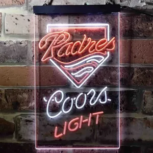 San Diego Padres Coors Light Neon-Like LED Sign - Legacy Edition