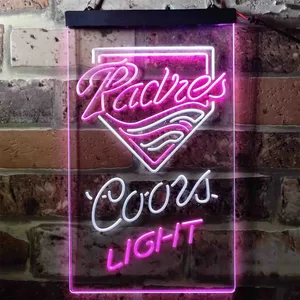 San Diego Padres Coors Light Neon-Like LED Sign - Legacy Edition