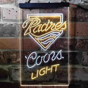 San Diego Padres Coors Light Neon-Like LED Sign - Legacy Edition