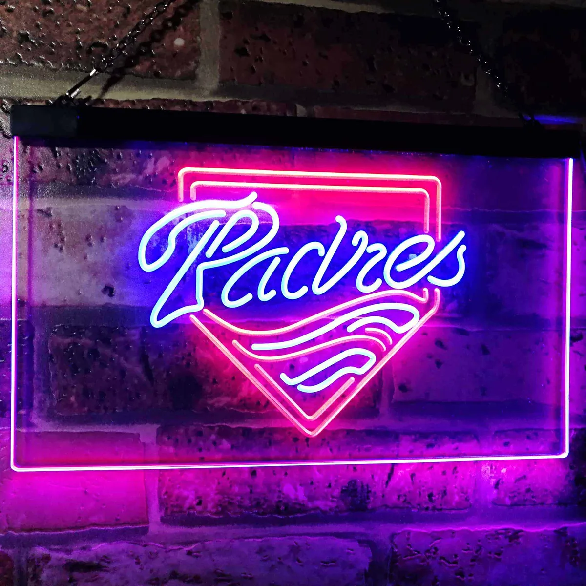 San Diego Padres Logo 1 Neon-Like LED Sign - Legacy Edition