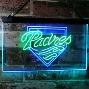 San Diego Padres  Logo 1 Neon-Like LED Sign - Legacy Edition