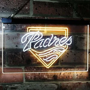 San Diego Padres  Logo 1 Neon-Like LED Sign - Legacy Edition