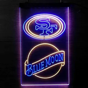 San Francisco 49ers Blue Moon Neon-Like LED Sign
