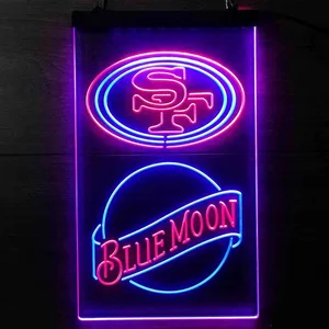 San Francisco 49ers Blue Moon Neon-Like LED Sign