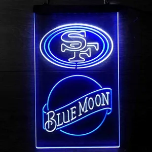 San Francisco 49ers Blue Moon Neon-Like LED Sign