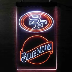 San Francisco 49ers Blue Moon Neon-Like LED Sign