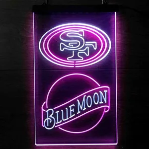 San Francisco 49ers Blue Moon Neon-Like LED Sign