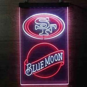 San Francisco 49ers Blue Moon Neon-Like LED Sign