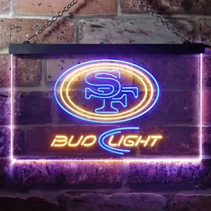 San Francisco 49ers Bud Light Neon-Like LED Sign