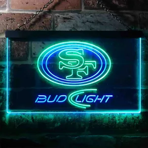 San Francisco 49ers Bud Light Neon-Like LED Sign
