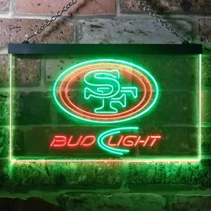 San Francisco 49ers Bud Light Neon-Like LED Sign