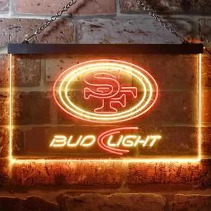 San Francisco 49ers Bud Light Neon-Like LED Sign