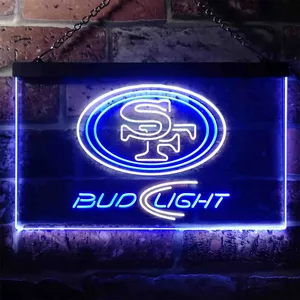 San Francisco 49ers Bud Light Neon-Like LED Sign