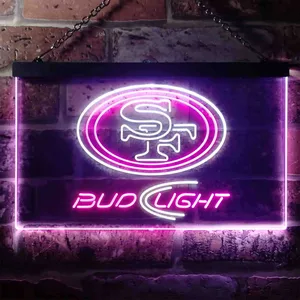 San Francisco 49ers Bud Light Neon-Like LED Sign