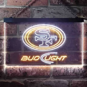 San Francisco 49ers Bud Light Neon-Like LED Sign