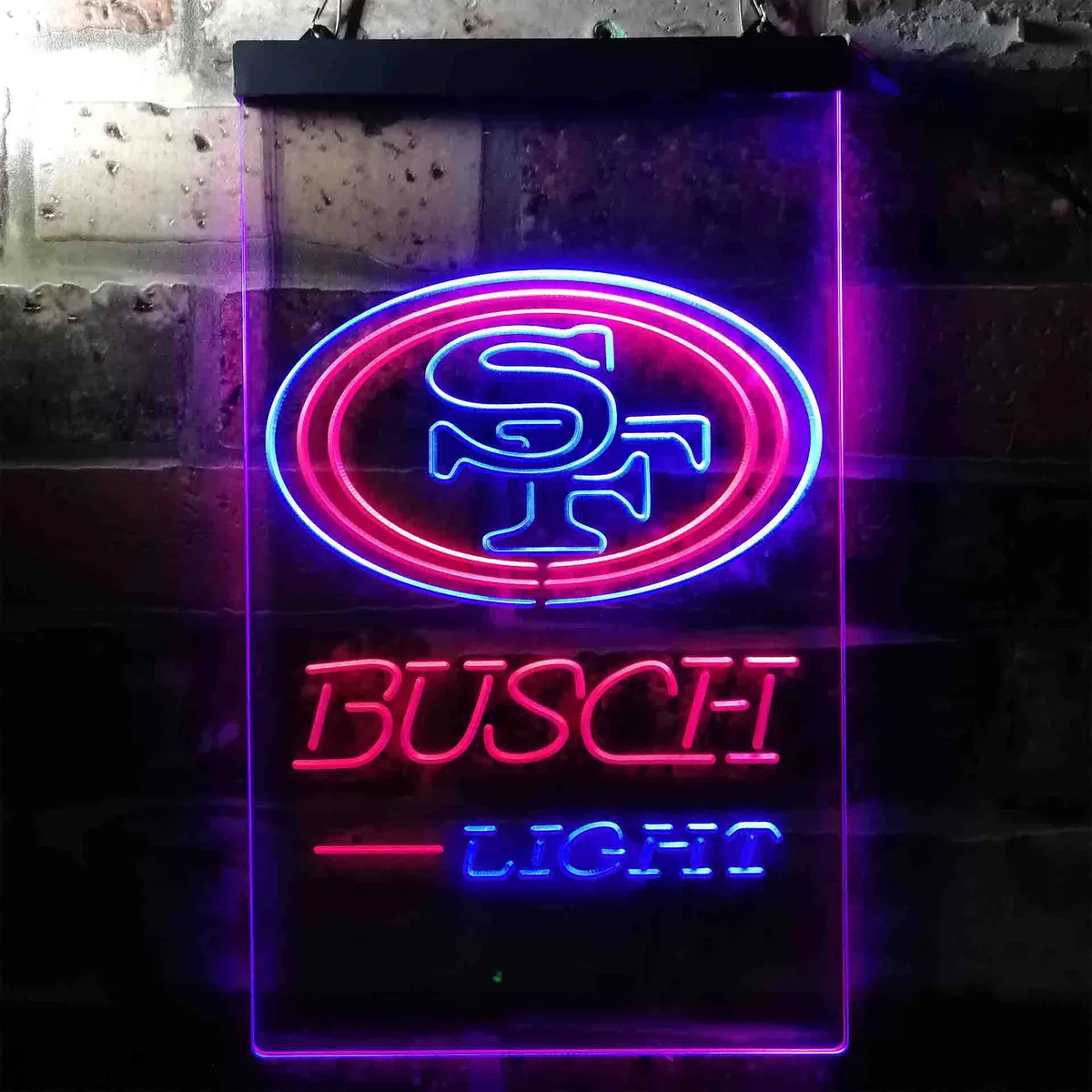San Francisco 49ers Busch Light Neon-Like LED Sign