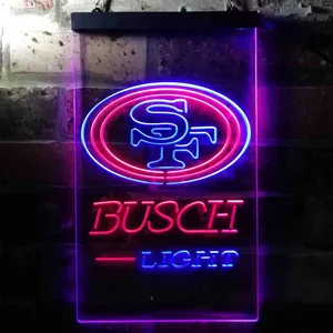 San Francisco 49ers Busch Light Neon-Like LED Sign
