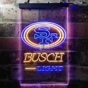 San Francisco 49ers Busch Light Neon-Like LED Sign