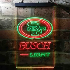 San Francisco 49ers Busch Light Neon-Like LED Sign
