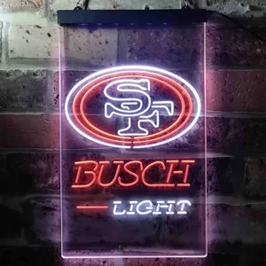 San Francisco 49ers Busch Light Neon-Like LED Sign