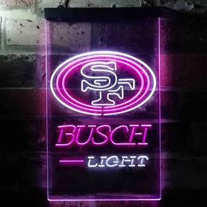 San Francisco 49ers Busch Light Neon-Like LED Sign