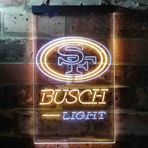 San Francisco 49ers Busch Light Neon-Like LED Sign