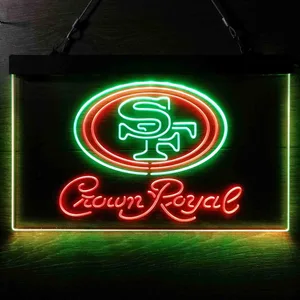 San Francisco 49ers Crown Royal Neon-Like LED Sign