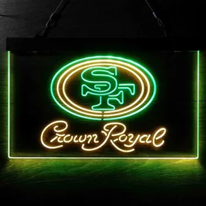 San Francisco 49ers Crown Royal Neon-Like LED Sign