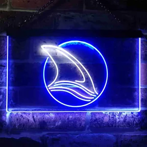 San Jose Sharks Fin 2 Neon-Like LED Sign