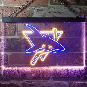 San Jose Sharks Logo 1 Neon-Like LED Sign