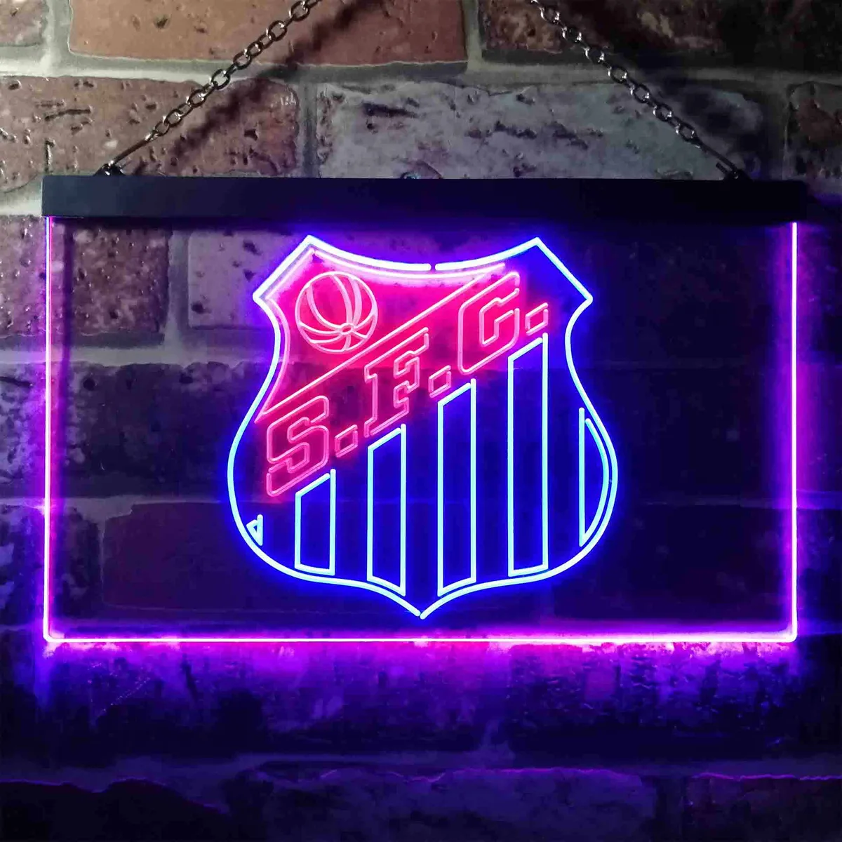 Santos Futebol Clube Logo Neon-Like LED Sign