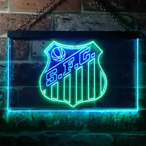 Santos Futebol Clube Logo Neon-Like LED Sign