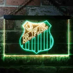 Santos Futebol Clube Logo Neon-Like LED Sign