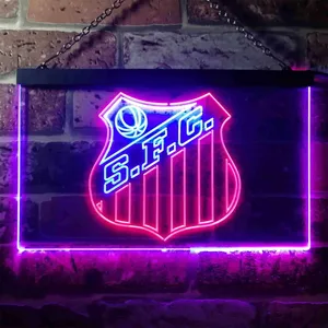 Santos Futebol Clube Logo Neon-Like LED Sign