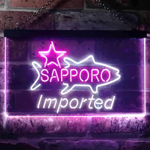 Sapporo Premium Beer - Fish Star Neon-Like LED Sign