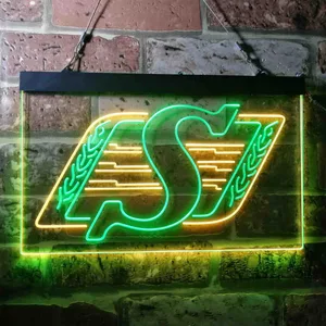 Saskatchewan Roughriders Logo Neon-Like LED Sign