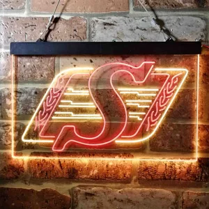 Saskatchewan Roughriders Logo Neon-Like LED Sign