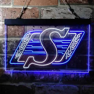 Saskatchewan Roughriders Logo Neon-Like LED Sign