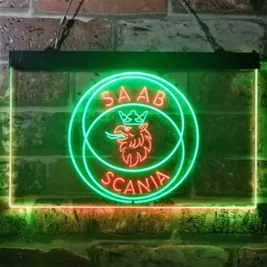 Scania Saab Neon-Like LED Sign