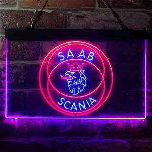 Scania Saab Neon-Like LED Sign