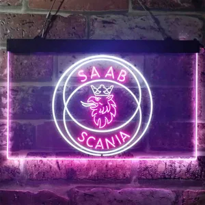 Scania Saab Neon-Like LED Sign