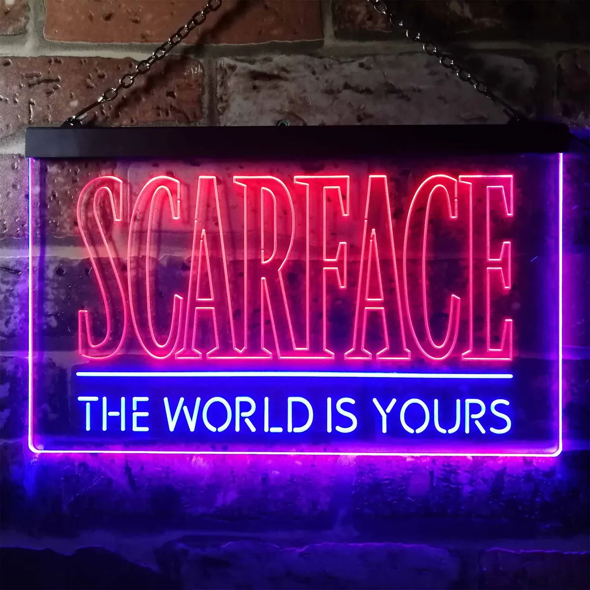 Scarface The World Is Yours Neon-Like LED Sign
