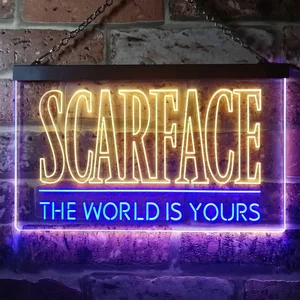 Scarface The World Is Yours Neon-Like LED Sign