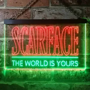 Scarface The World Is Yours Neon-Like LED Sign